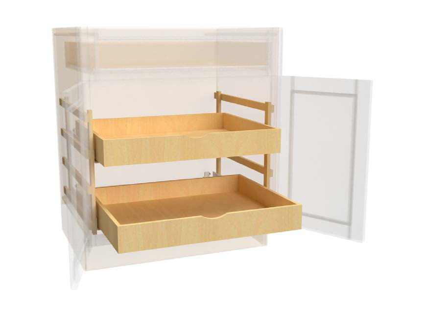 Roll Out Tray 15 W - Hallmark Frost by Fabuwood