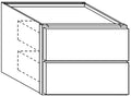 Drawer Wall Cabinet 18 W X 18 H X 12 D - Doric by TA Cabinetry