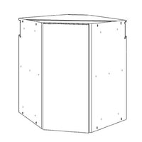 Wall Corner Cabinet 24 W X 30 H X 12 D - Standard  Series by Open Air Cabinets