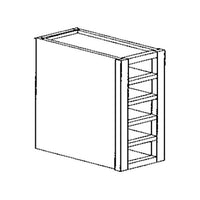 Wine Cube Wall Cabinet 6 W X 30 H X 12 D (5 shelves) - Teton Rustic Stain by Legend