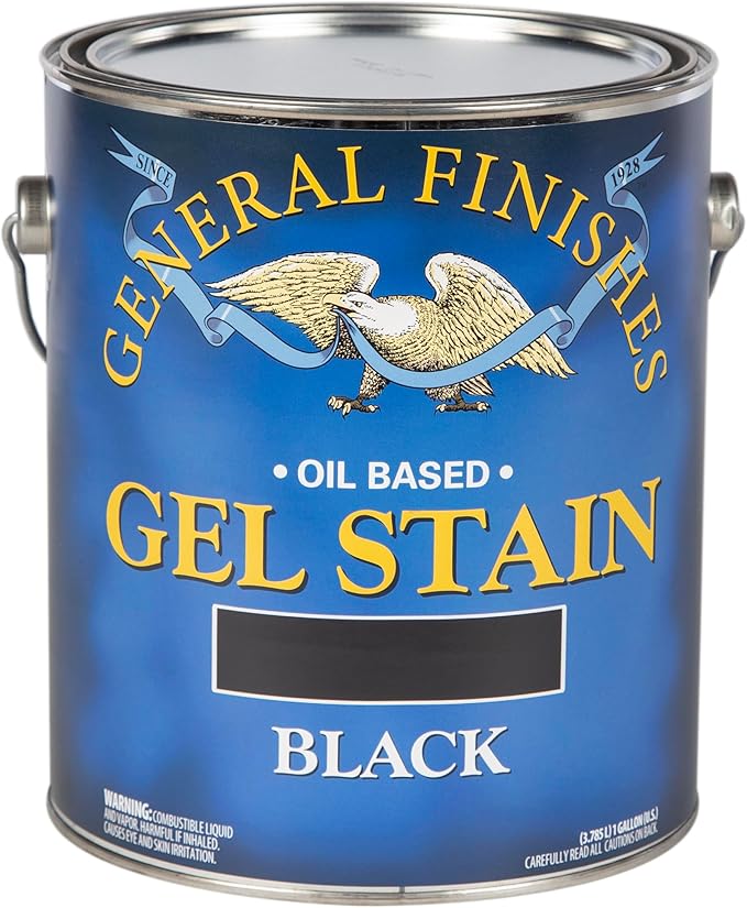 General Finishes Gel Stain, Black, Gallon