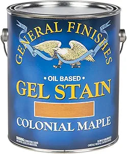 General Finishes Gel Stain, Colonial Maple, Gallon