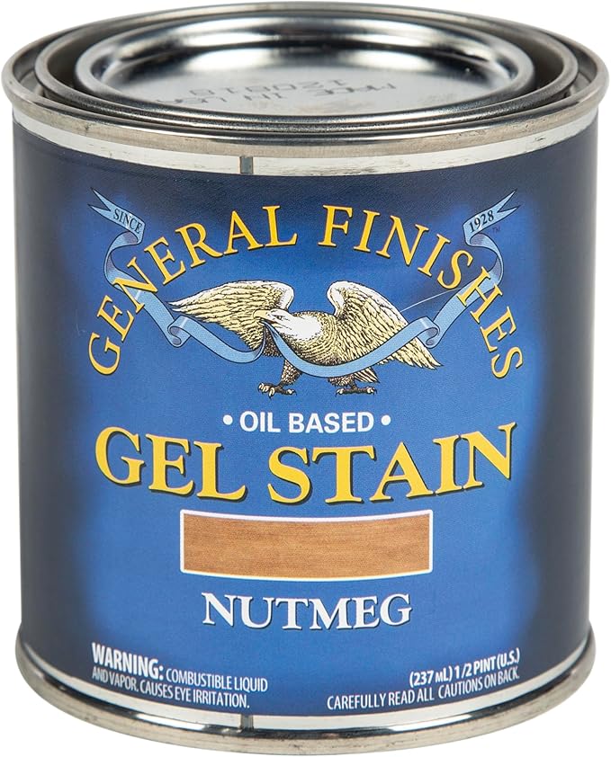 General Finishes Gel Stain, Nutmeg, Half Pints