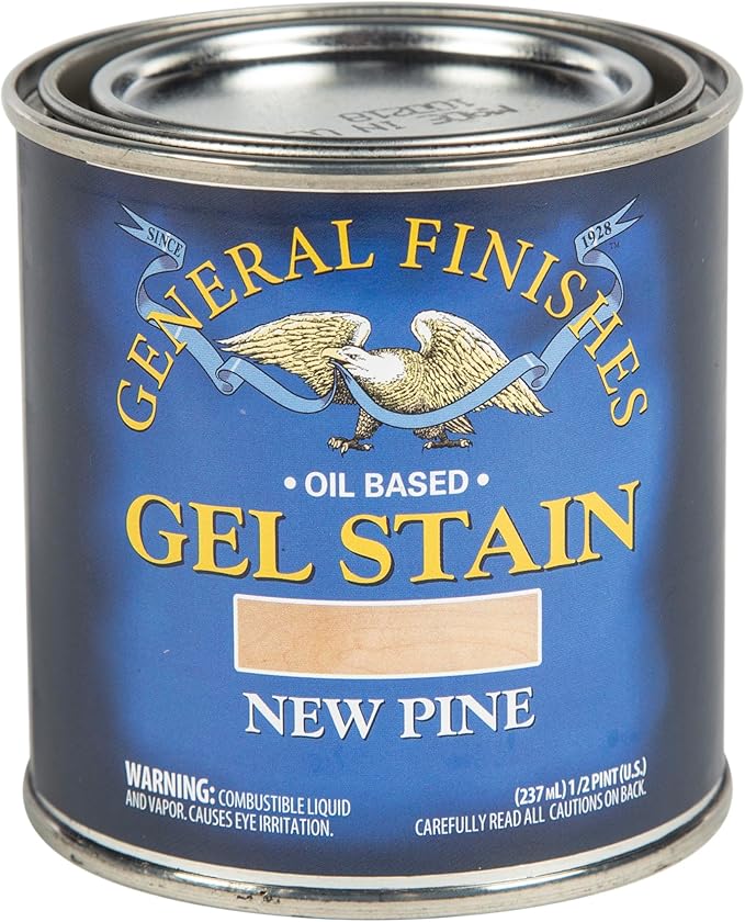 General Finishes Gel Stain, New Pine, Half Pints