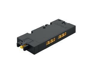 Häfele Loox5 6-way Distributor, Box To Box With Switching Function, 12 V, Black
