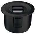 USB Converter, Loox ESC 2001 Modular, Round for 12 V system, Matt Black