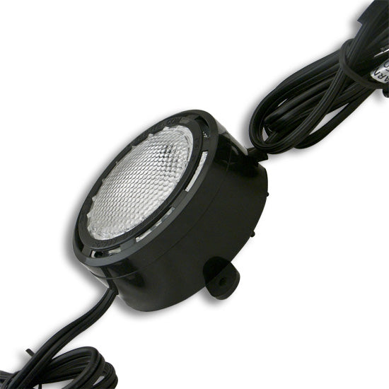 Light 120volt with 2 Leads- 1-30" T-Female/ 1-30" T-Male 1-1/2" Deep 3-1/4" Diameter Black