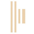 Invisidoor Jamb/Threshold Unfinished, Inswing, Maple