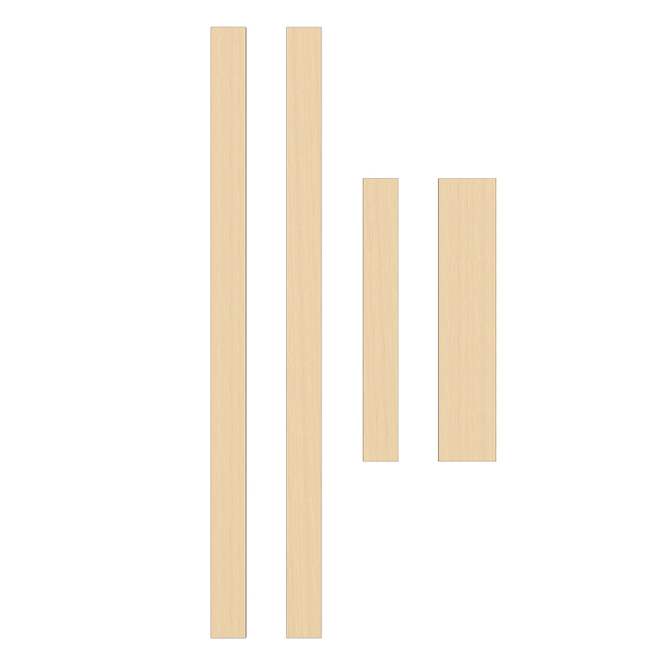 Invisidoor Jamb/Threshold Unfinished, Inswing, Maple