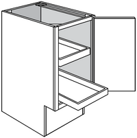 ADA Base w/ Soft-Close RollOut & Full Height Door 15 W X 32-1/2 H X 24 D - Dover by JSI