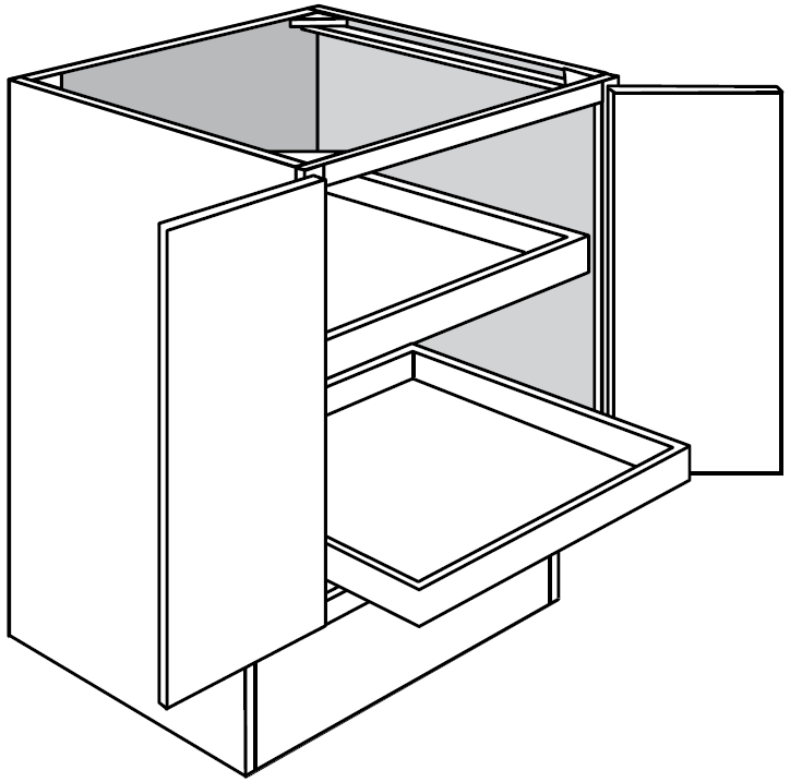 ADA Base w\ Soft-Close RollOut & Full Height Door 27 W X 32-1\2 H X 24 D - Dover by JSI