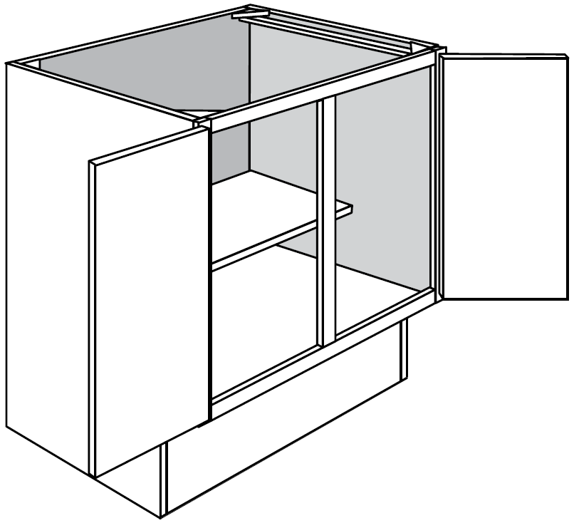 ADA Base Full Height Door 36 W X 32-1\2 H X 24 D - Dover by JSI