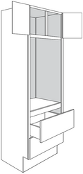 ADA Oven Cabinet 33 W X 84 H X 24 D - Dover by JSI