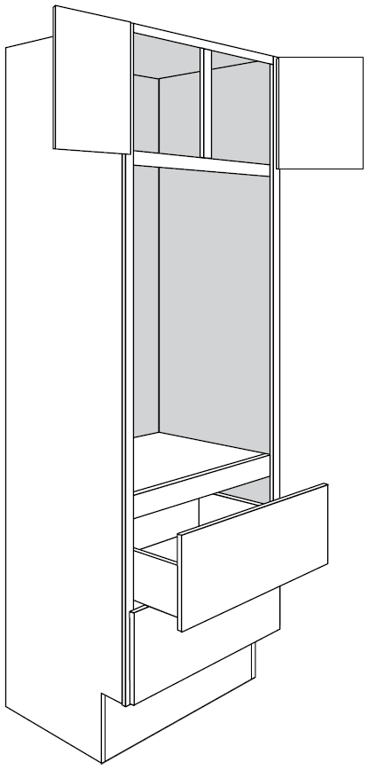 ADA Oven Cabinet 33 W X 84 H X 24 D - Dover by JSI