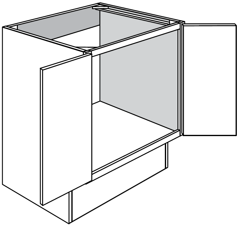 ADA Sink Base 30 W X 32-1\2 H X 24 D - Dover by JSI