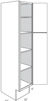 ADA Pantry Cabinet 18 W X 84 H X 24 D - Dover by JSI