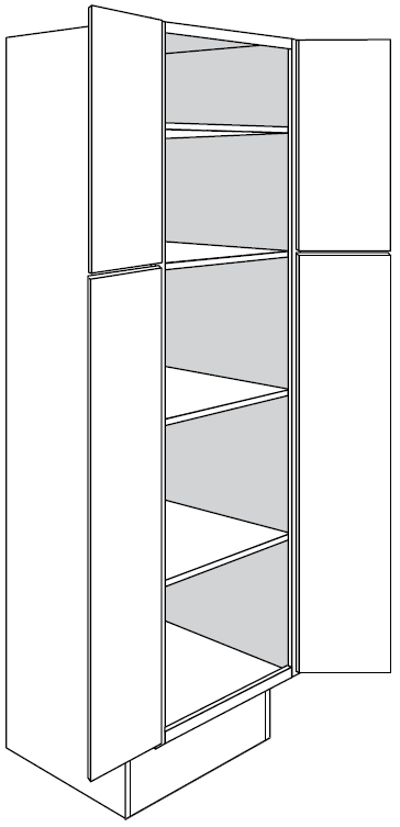 ADA Pantry Cabinet 24 W X 84 H X 24 D - Dover by JSI