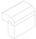 Shaker Light Rail Molding 2 W X 96 H X 1-1\2 Th - Timeless Shaker by TA Cabinetry