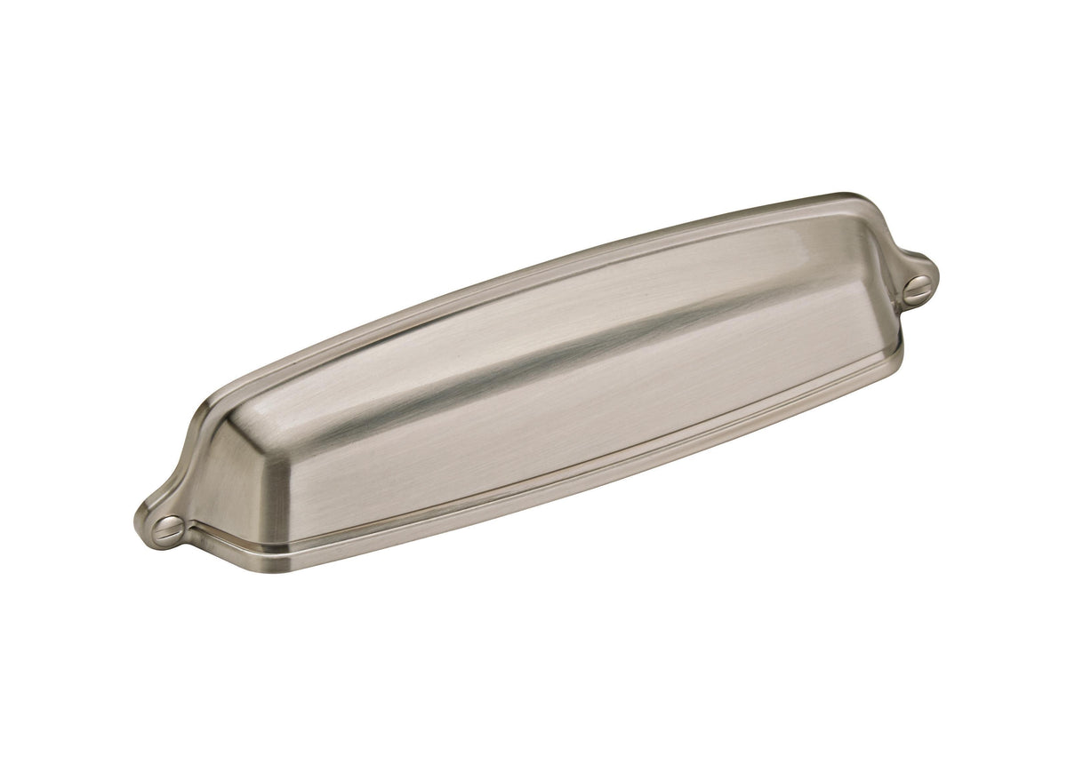 Amerock Stature Cup Pull 5-1/16 in. Center-to-Center, Satin Nickel