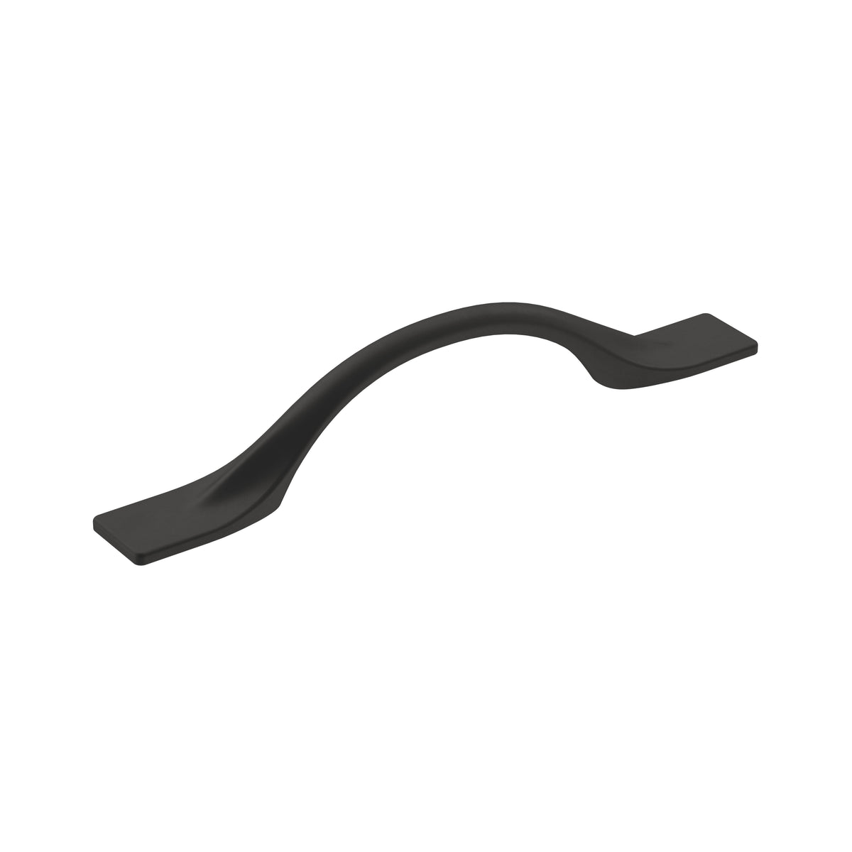 Amerock Uprise Pull Matte Black 3-3/4 in. Center-to-Center