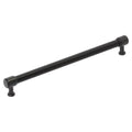 Amerock Fairlane Pull 10-1/16" Center To Center Black Leather/Matte Black