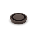 Round Plastic Ventilator Brown 56 mm