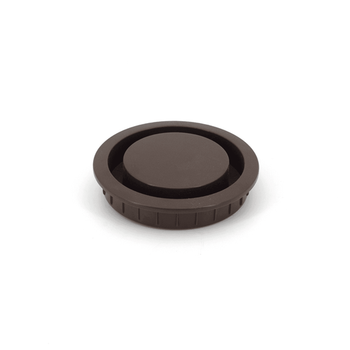 Round Plastic Ventilator Brown 56 mm