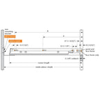 Tandem Plus Blumotion 563F Full Extension Drawer Runners, 9"
