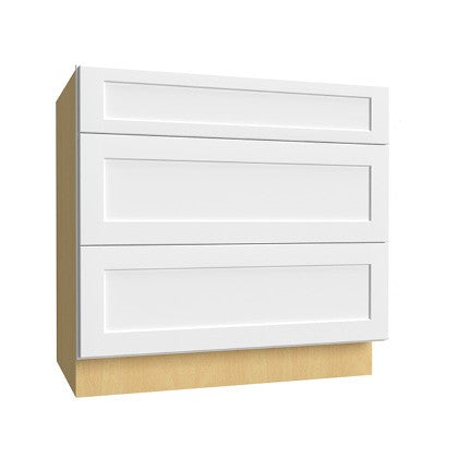 Base 3 Drawer 36 W X 34-1/2 H X 24 D - Fusion by Fabuwood