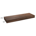 Floating Shelf Walnut 42 W - Catalina by Fabuwood
