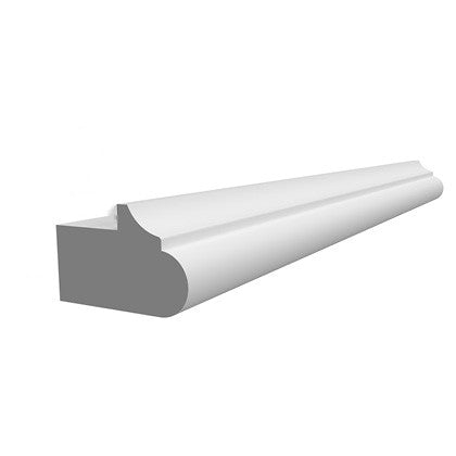 Light Rail Moulding 1 H X 1-1/2 D X96 L- Hallmark Frost by Fabuwood