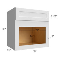 Wall Microwave 30 W X 30 H X 21 D (cut out max 28-1/2 x 19-3/4) - Luna Oak by Fabuwood