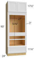 Oven Double Cabinet 33 W X 90 H X 24 D - Echo by Fabuwood