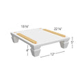 Vanity Platform Shaker w/ Cove Feet 18-3/8 W X 5 H X 22-1/8 D - Galaxy Oak by Fabuwood