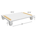 Vanity Platform Shaker w/ Cove Feet 30-3/8 W X 5 H X 22-1/8 D - Echo by Fabuwood