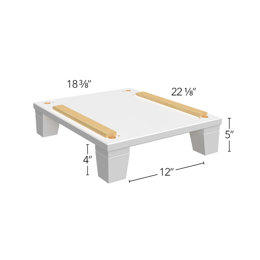 Vanity Platform Shaker w/ Taper Feet 18-3/8 W X 5 H X 22-1/8 D - Luna Oak by Fabuwood