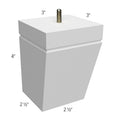 Bun Foot Taper 3 W X 4 H X 3 D - Echo by Fabuwood