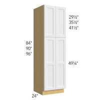 Pantry Cabinet 24 W X 84 H X 12 D - Galaxy Oak by Fabuwood