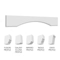 Valance Arched 54 W X 5-1/2 H X D (Trimmable to 48 W) - Echo by Fabuwood