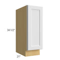 Vanity Base 12 W X 34-1/2 H X 21 D (full height door) - Echo by Fabuwood