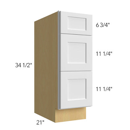 Vanity 3 Drawer Base 18 W X 34-1/2 H X 21 D - Echo by Fabuwood