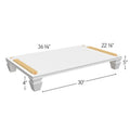 Vanity Platform Vera w/ Cove Feet 36-3/8 W X 5 H X 22-1/8 D - Luxe Oak by Fabuwood