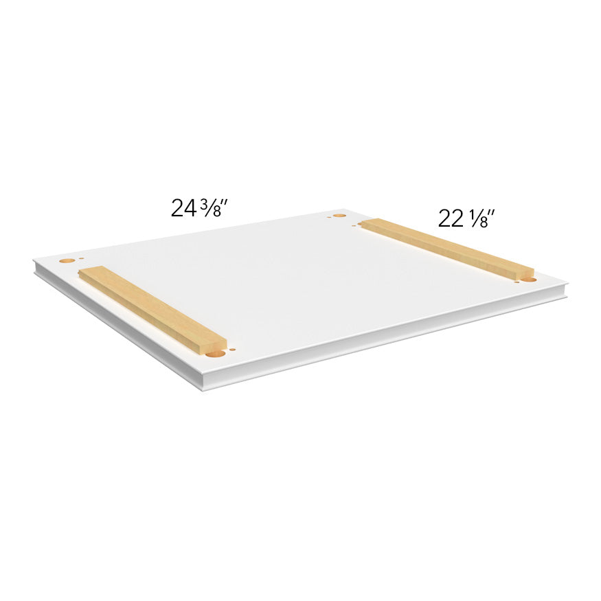 Vanity Platform Vera 18-3/8 W X 1 H X 22-1/8 D - Luxe by Fabuwood