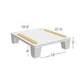 Vanity Platform Vera w/ Taper Feet 18-3/8 W X 5 H X 22-1/8 D - Echo by Fabuwood