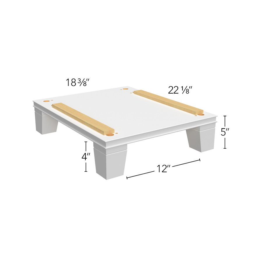 Vanity Platform Vera w/ Taper Feet 18-3/8 W X 5 H X 22-1/8 D - Echo by Fabuwood