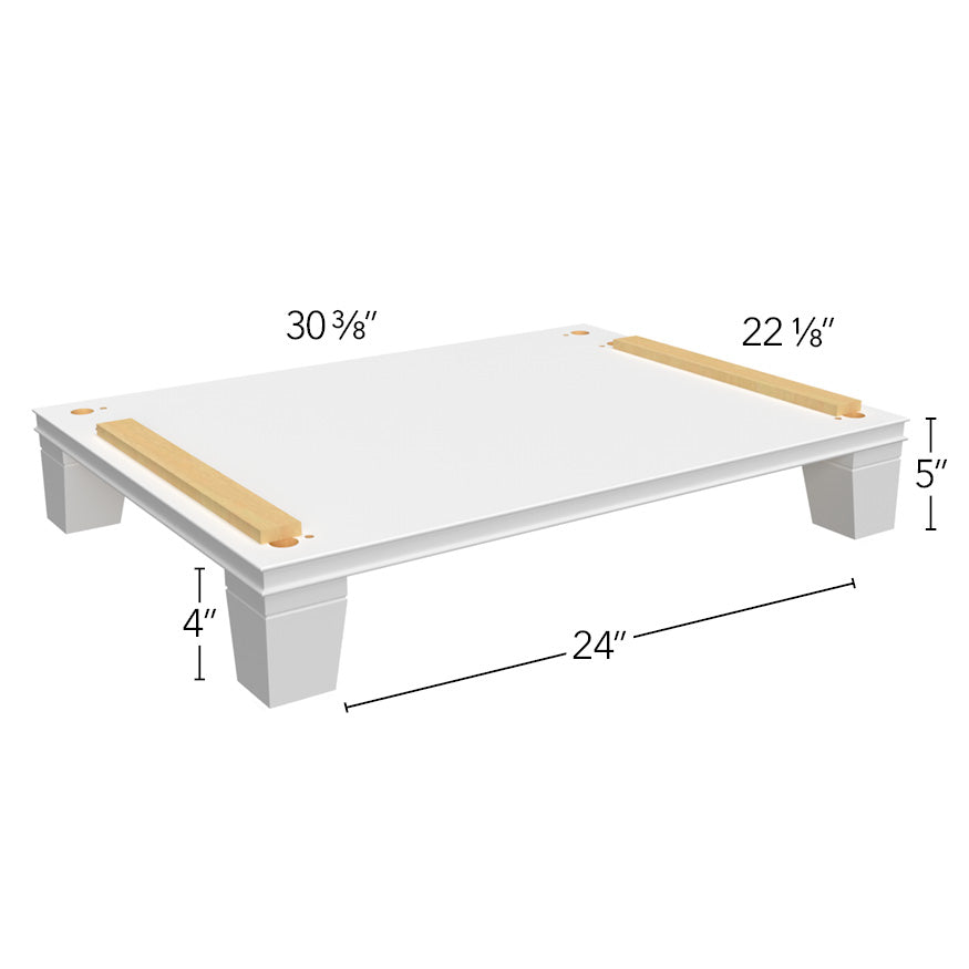 Vanity Platform Vera w/ Taper Feet 30-3/8 W X 5 H X 22-1/8 D - Echo by Fabuwood