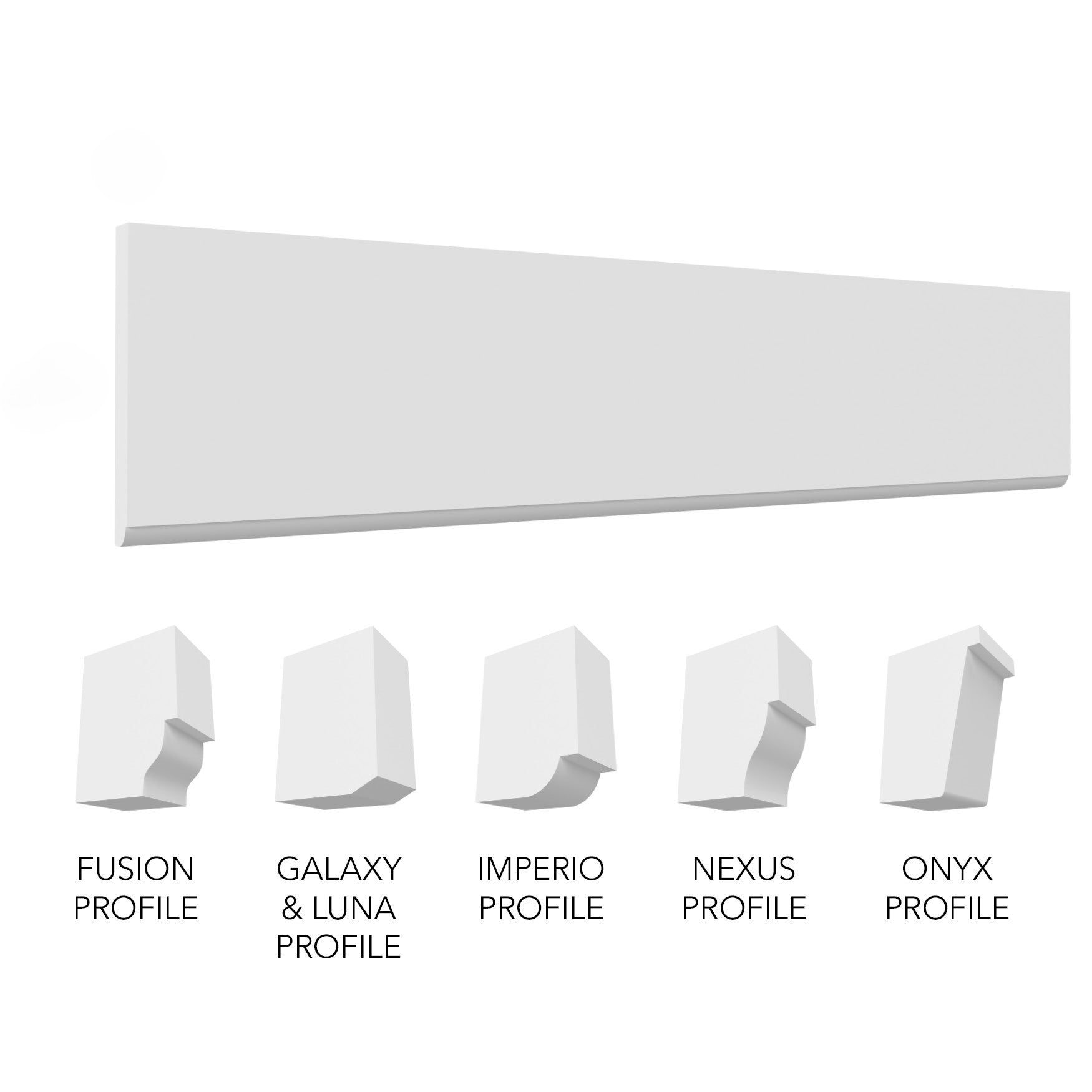 Valance Straight 96 W X 5-1/2 H X D - Nexus by Fabuwood