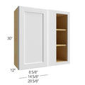 Wall Blind Corner 24 W X 30 H X 12 D (installs at 24-27 wide) - Echo by Fabuwood