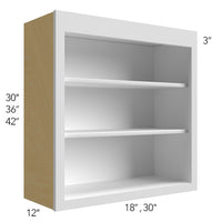 Wall Open Shelf 30 W X 30 H X 12 D - Echo by Fabuwood