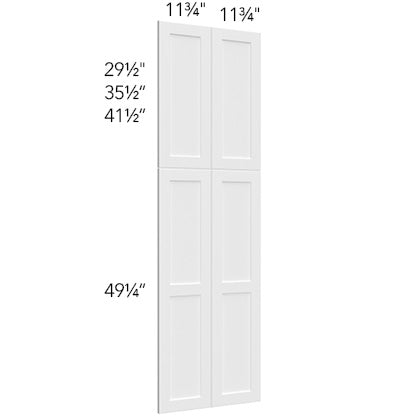 Tall Wainscot Panel for Pantry or Oven Cabinets 96 H X 12 D - Luna Oak by Fabuwood